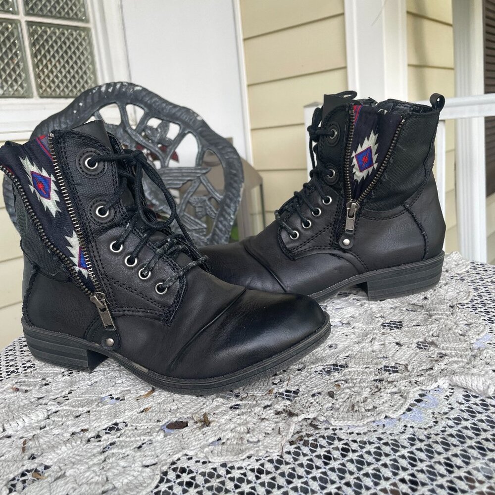 American Rag Ankle Boots w/Aztec print